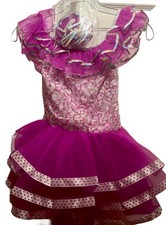 Girls Dress Princess Costume Ballroom Dancewear Outfits Kids Dresses Sleeveless