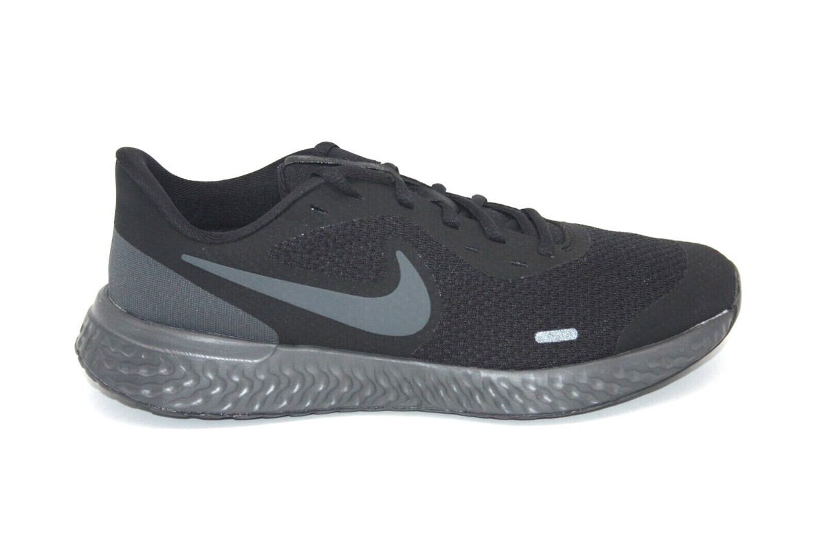 NIKE REVOLUTION (GS) BLACK/BLACK-ANTHRACITE BQ5671-001 BIG KIDS RUNNING  SHOE