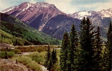 RED MOUNTAINS, San Juan Range, Ironton Park, Million Dollar Highway, Postcard