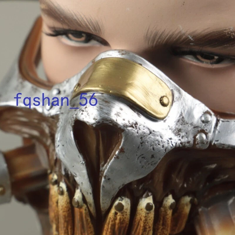 Mad Max Cosplay Mask Half Face Mask Live Props Halloween COS Props Helmet NEW - Image 3 of 4