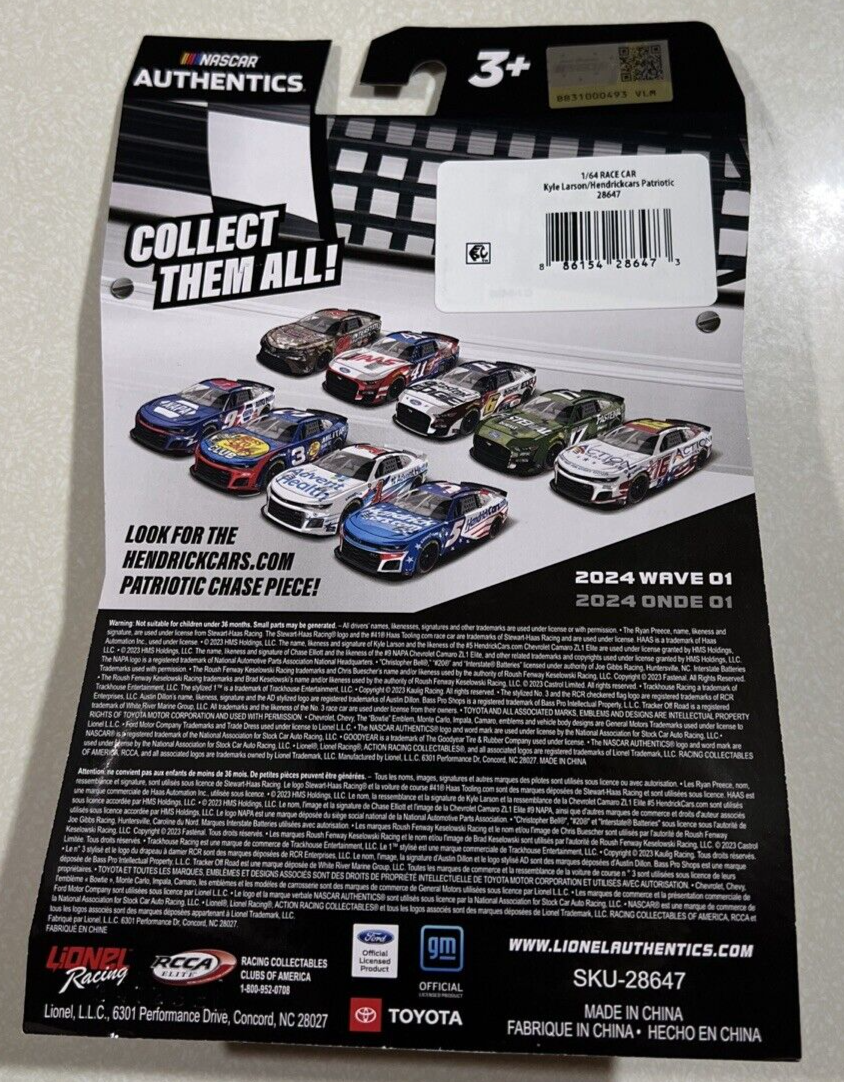 NEW 2024 Nascar Authentics Wave 1 Kyle Larson Liquid Color Chase