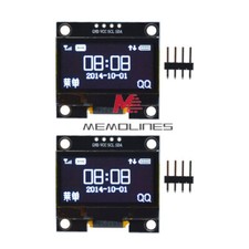 2PCS 1.3inch 4Pin White OLED LCD Display Module IIC I2C 128x64 For Arduino DIY