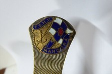 VINTAGE TSMV MANOORA  ENAMEL BADGE BOTTLE OPENER STEAMSHIP SHIP