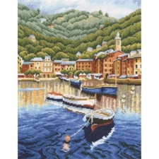 RTO counted Cross Stitch Kit "Harbor Before Sunset" , NEW