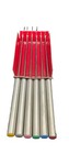 ROSHCO set of 6 Stainless Steel Fondue Forks, stay cool handles #58910 Colored