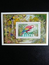 BELIZE 1984 Birds ( Macaw ) Miniature Sheet MNH.