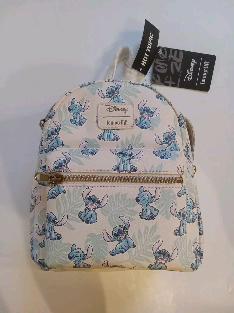 NWT Loungefly Disney Lilo Stitch Tropical Leaves Mini Backpack