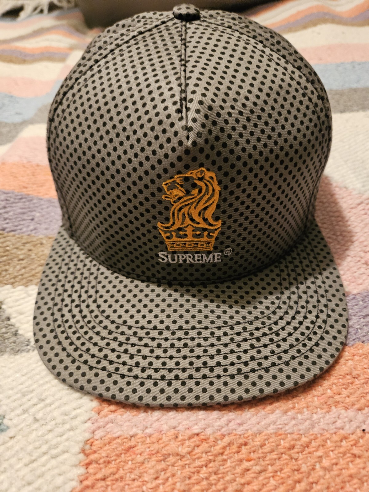 Authentic Supreme starter Adjustable Lion Hat Gem