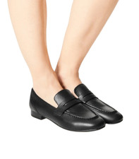 Ex M&S Women's Leather Penny Loafers in Black UK 5.5 RRP £39.50 #4667