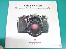 Leitz LEICA R4 MOT CAMERA ...does Everything Simply BROCHURE English 1980 54pp