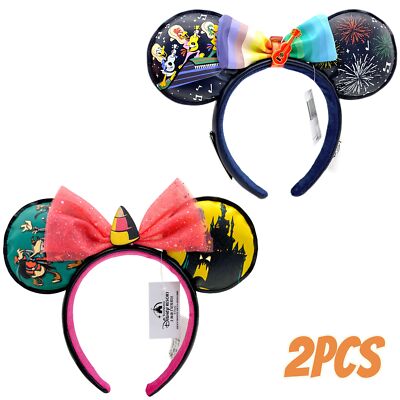 Disney~Vacation Club DVC Happy Halloween Headband+Three Caballeros Removable Bow