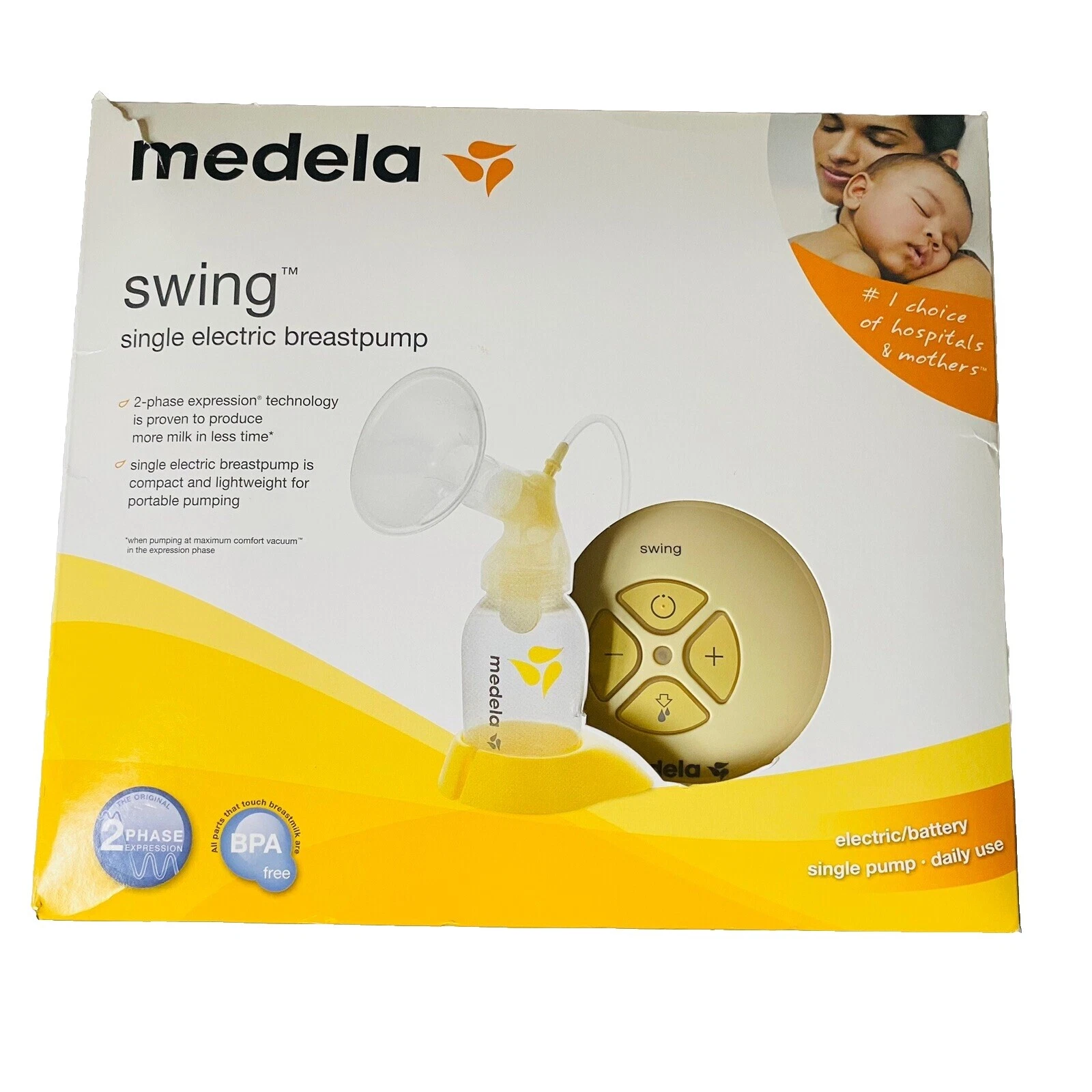 Bomba sacaleches individual eléctrica Medela bombas de Mama eléctrico