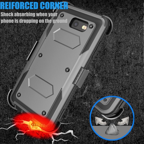 For Samsung Phone Shockproof Case With Belt Clip Kickstand + Screen Protector - 第 9/48 張圖片