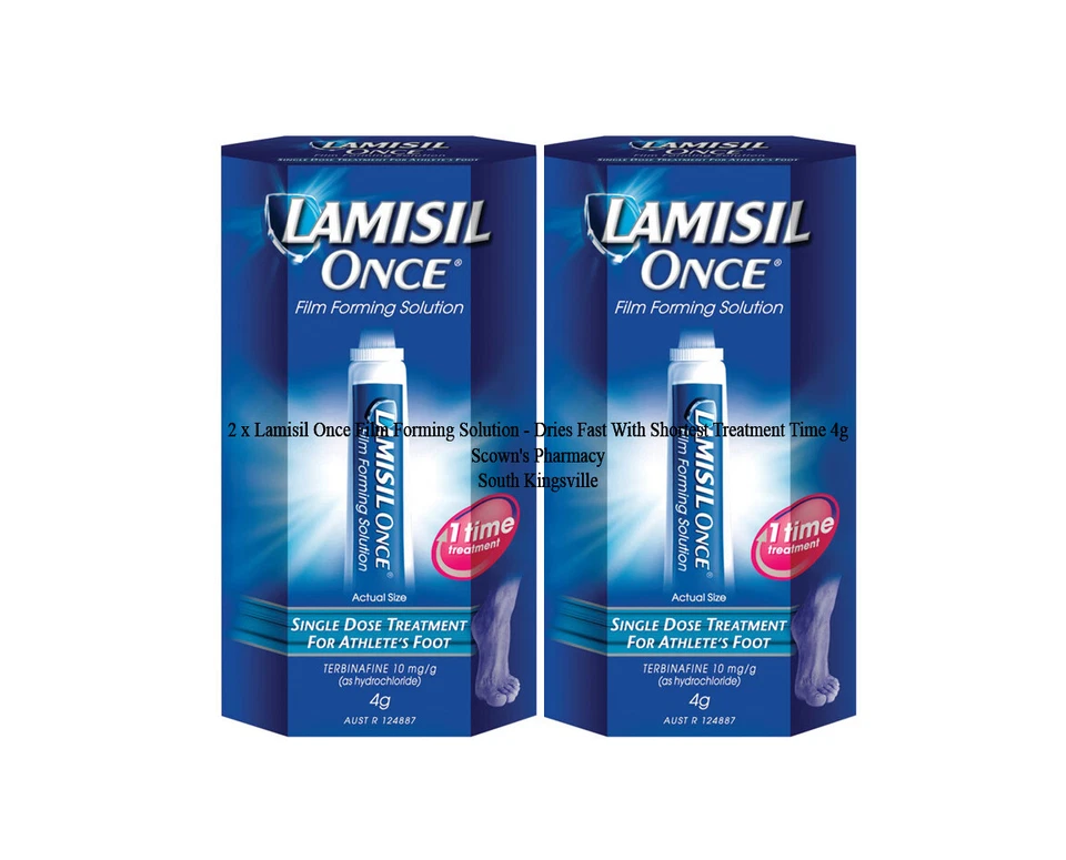 2 X Lamisil Once Film Forming Solution 4g