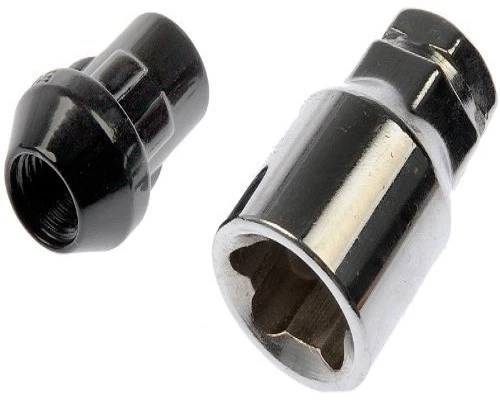 4 piezas tuercas de bloqueo negras Ford Thunderbird cerraduras de rueda personalizadas 1/2" # 20405BK Foto 2 de 3