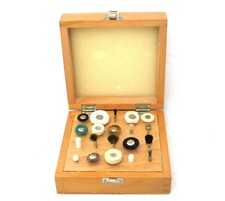 Rotary Tool Accessory Kit With Wood Box 20 Pieces 1/8" Shanks