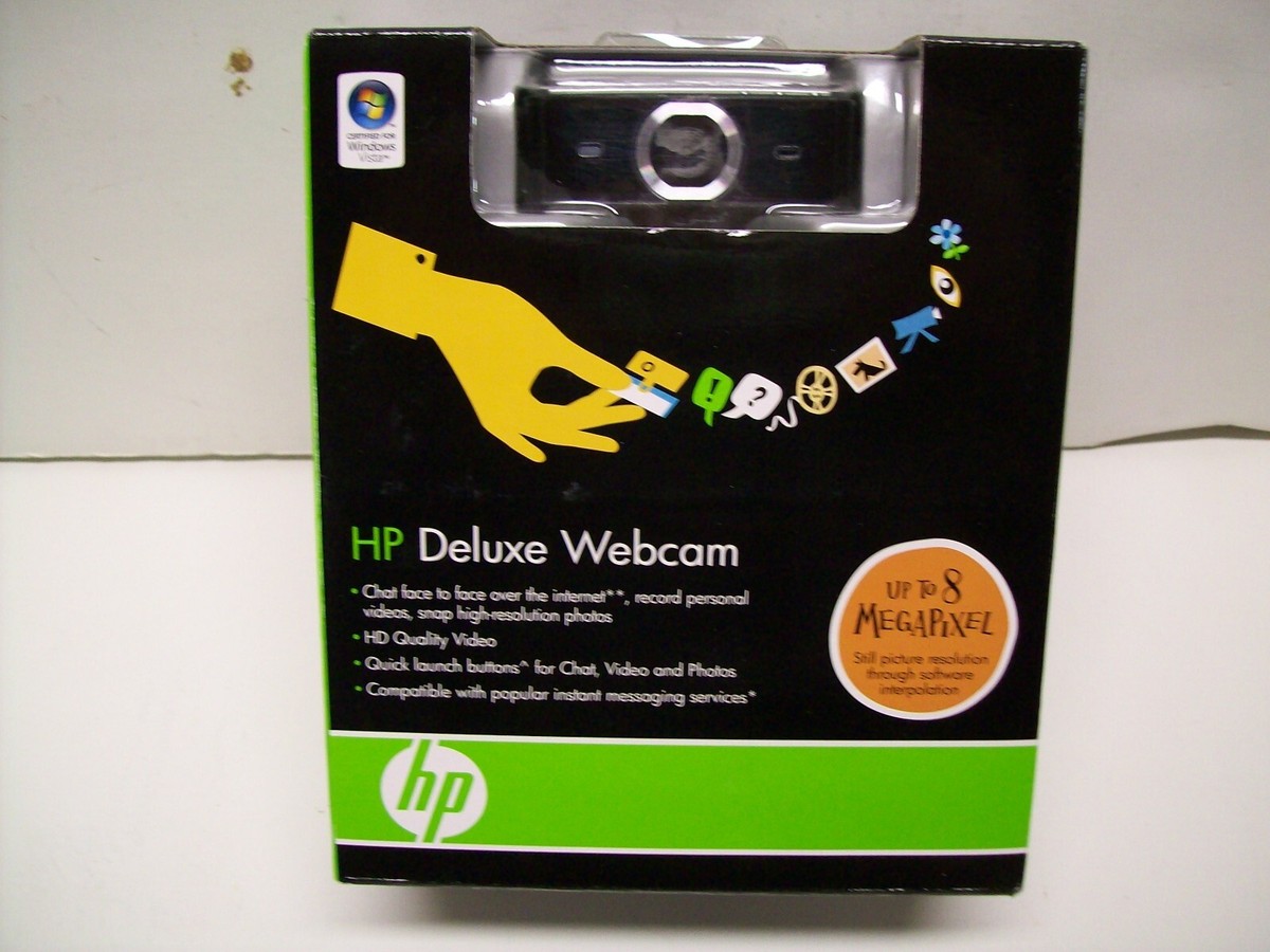 NEW HP DELUXE Webcam For ZOOM Online School Model KQ246AA Camera Packard