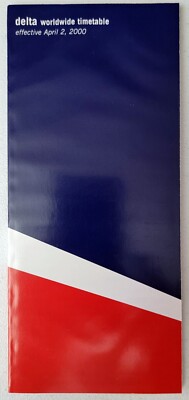 DELTA AIR LINES - SYSTEM TIMETABLE - 1 APRIL 2000