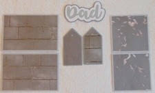  2330 DAD PREMADE SCRAPBOOK PAGE MAT  TITLE SET EPHEMERA - TONYA