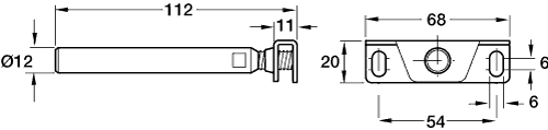 Heavy Duty Concealed floating shelf mantel, beam, fireplace oak beam bracket HDT - Picture 2 of 2