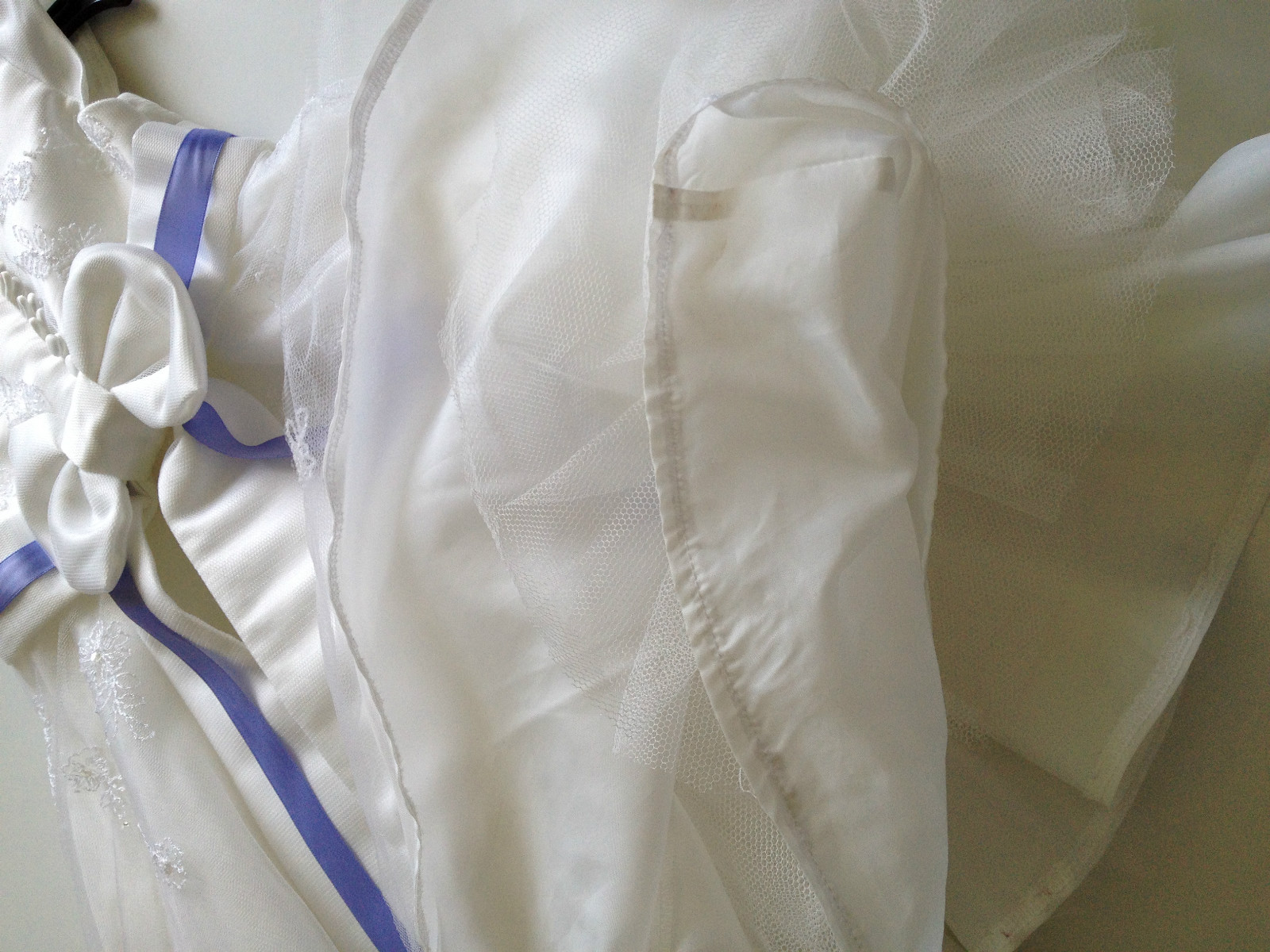 Pearce Fionda Girls Bridesmaid Dress Age 1-3 Ivory/White &Lilac/Purple Debenham image 10