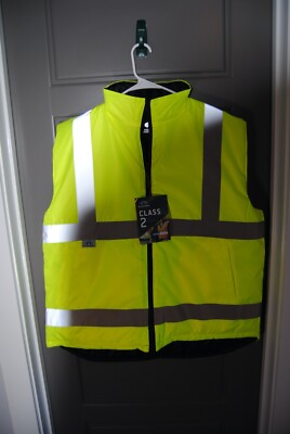 Pyramex RWVZ45 Type R Class 2 High-Vis Reversible Insulated Safety Vest Men's XL