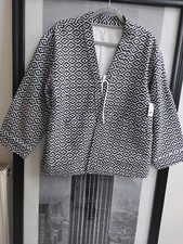 Fp Lulu Jaquard Jacket In White And Black Size M Rrp £188