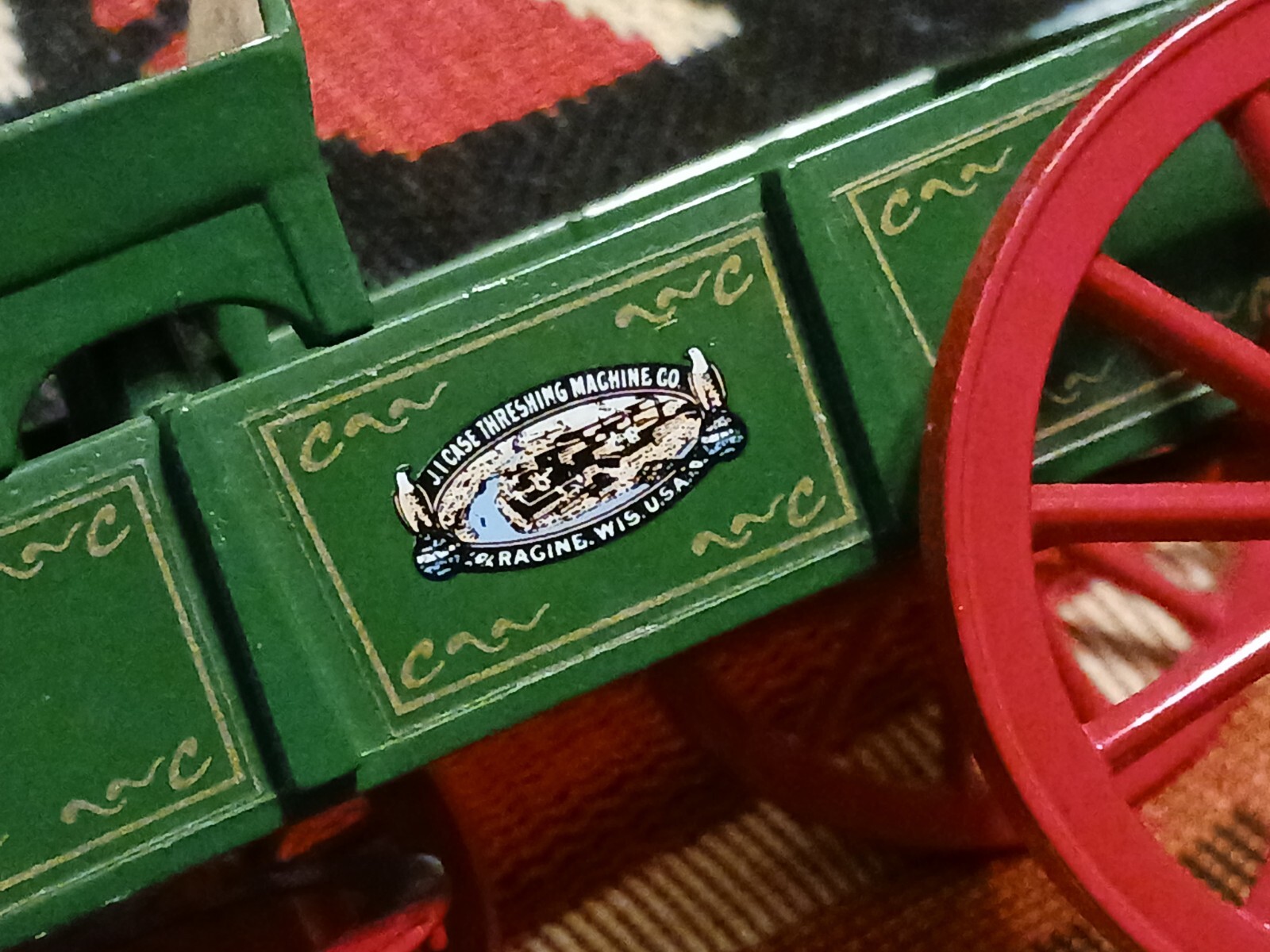 Scale Models 1/16 Diecast Dyersville IA Case Buck Board Wagon Green Red eBay