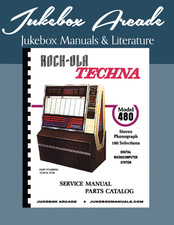 ¡NUEVO! Rock Ola 480 TECHNA Manual de Servicio y Catálogo de Piezas de Jukebox Arcade
