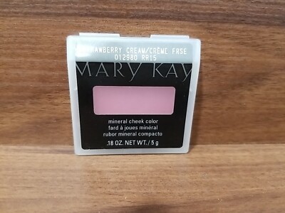 New Mary Kay Mineral Cheek Color Blush - Strawberry Cream  #012980 NOS 
