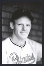 RIP SEWELL Real Photo Postcard RPPC 1938-39 Pittsburgh Pirates George Burke 
