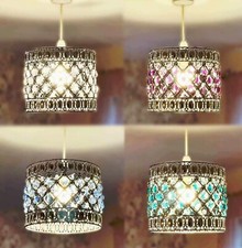 SPARKLY EFFECT MODA GEM LIGHT SHADES CEILING PENDANT WITH BEADS UNIVERSAL FIT