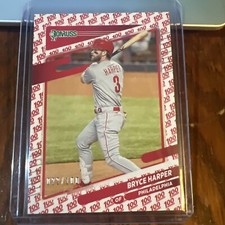 Bryce Harper 2021 Panini Donruss One Hundred Batting #173 /100 Phillies Rare