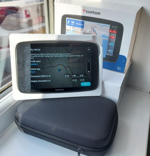 TOMTOM GO EXPERT PLUS HGV TRUCK BUS & CAR SAT NAV