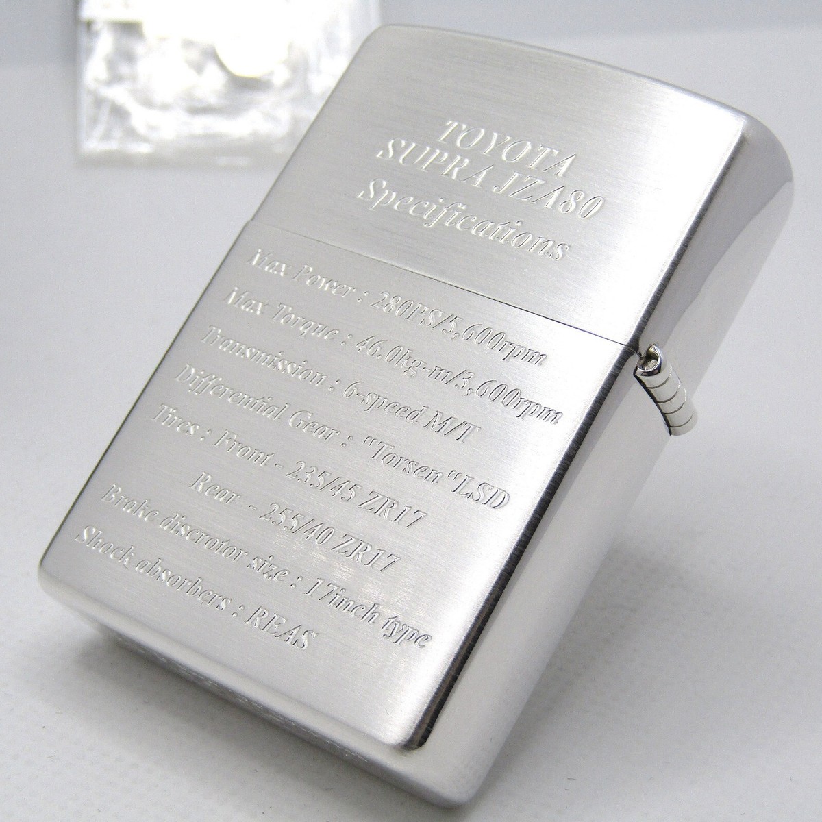 Toyota Supra Limited JZA80 Zippo Oil Lighter 2002 MIB Rare | eBay