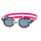 Zoggs Predator Swimming Goggles Unisex Pink Grey Smaller Fit