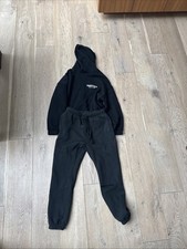 Fear of God Essentials Set Stretch Limo XS Hoodie Sweatpant Black