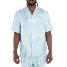 Versace Barocco Print Silk Shirt, Brand Size 46 (US Size 36)