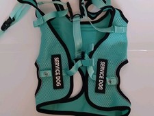 Service Dog Harness, Reflective Dog Vest Harness, Adjustable, Small, Green