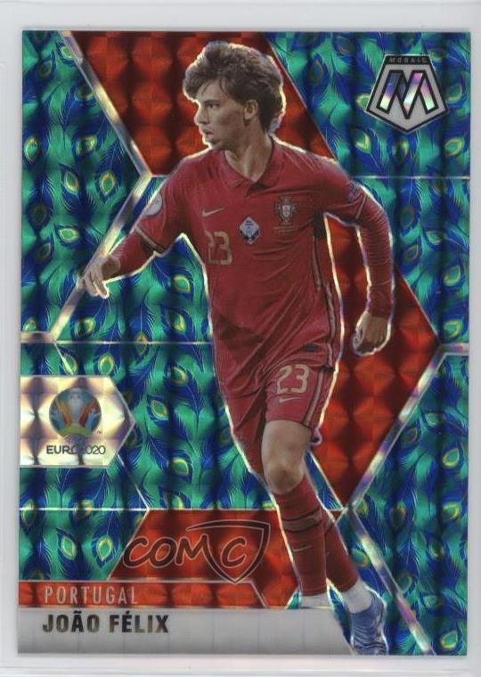 2021 Panini Mosaic UEFA Euro 2020 Choice Peacock Prizm Joao Felix #159 14tf