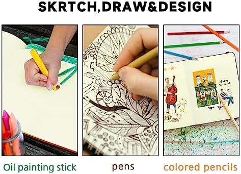 Square PU Leather Hardcover Sketchbook 150 GSM