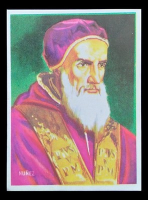 1965 Pope Pius V World History Figures CARD SCARCE Context