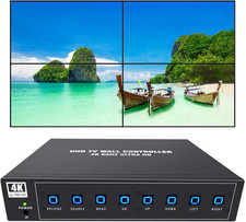 4K60 UHD Video Wall Controller 2X2 1X2 2X1 1X3 3X1 1X4 4X1 TV Wall Controller fo