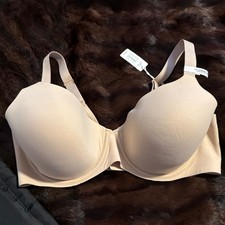 NWT Aerie SMOOTHEZ Full Coverage Lightly Lined Bra 38DD Ivory Nude 49.95