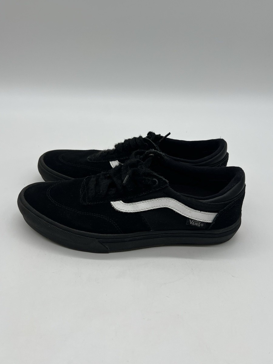 Vans Men’s Sz Black/White Suede Gilbert Crockett PopCush Blackout Skate 