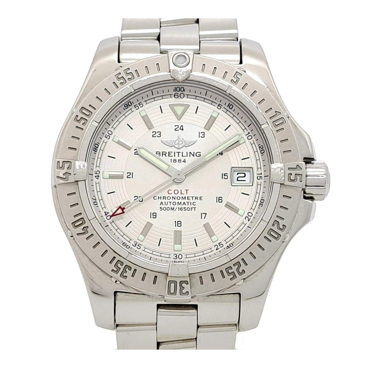 Breitling Colt A17380 Stainless Steel 42mm Silver Dial Automatic Men's #TSW404