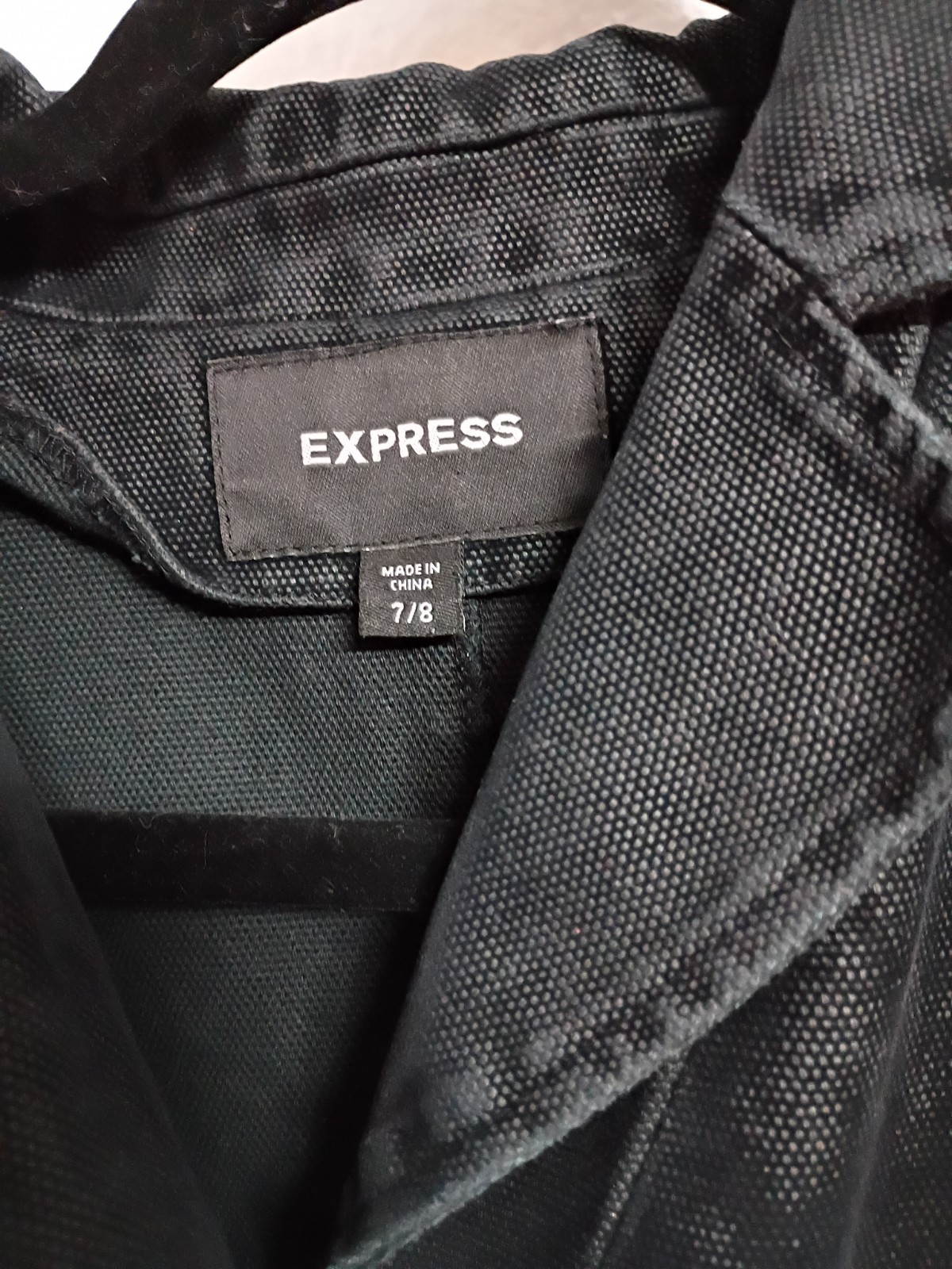 Express Black Button-Up Basic Jacket Women's Size… - image 5