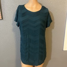 Simply Vera Wang Verawang Teal Sleeveless Top Size L