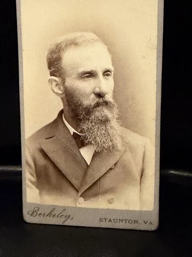 Civil War CDV Photo Dr John Neff Former Bill Turner Collection Rare Staunton VA