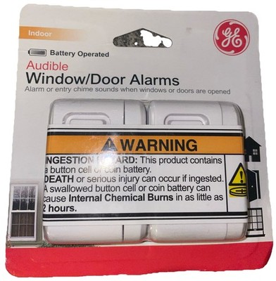 GE 45115 Personal Security Window Door Alarm 2 Pack